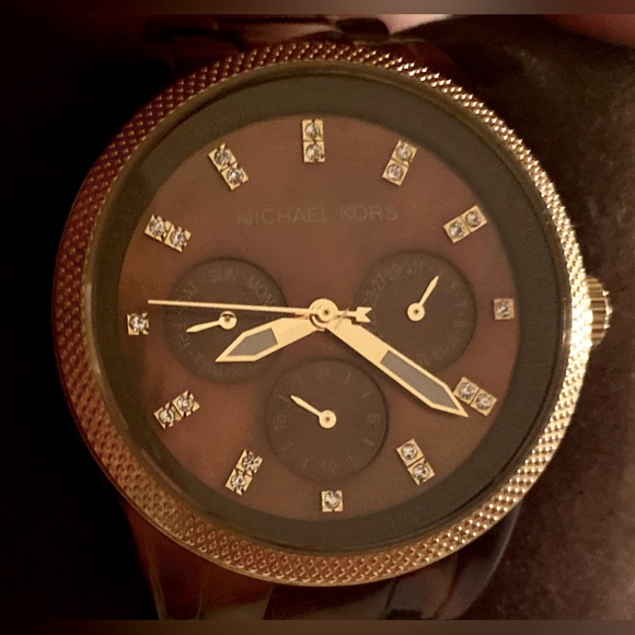 ***VINTAGE*** Michael Kors Tort Ritz Women's Watch ⌚️ № 5038 - Picture 6 of 17